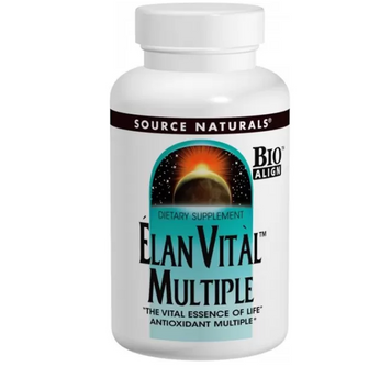 Мультивитамины, Elan Vital Multiple, Source Naturals, 60 таблеток SNS-00059 фото