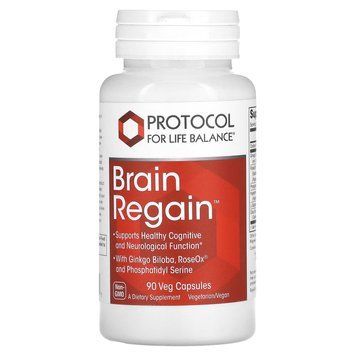 Поддержка мозга, Brain Regain, Protocol for Life Balance, 90 веганских капсул PRT-13303 фото