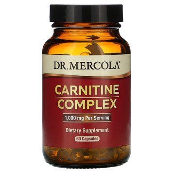 Карнитиновый комплекс, Carnitine Complex, Dr. Mercola, 1000 мг, 60 капсул MCL-03337 фото