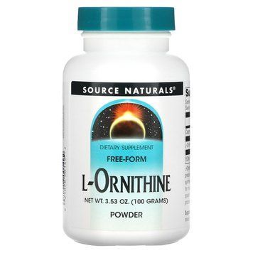 Орнитин, L-Ornithine Powder, Source Naturals, порошок, 100 г. SNS-00149 фото
