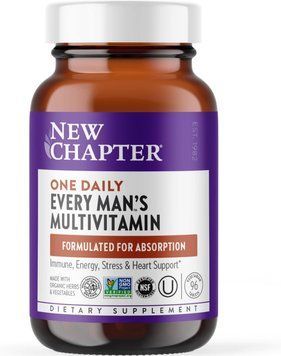 Мультивітаміни для чоловіків, One Daily Every Man's, New Chapter, 96 вегетаріанських таблеток NCR-00333 фото