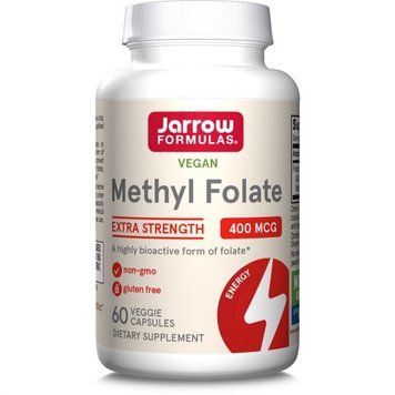 Метилфолат, Methyl Folate, Jarrow Formulas, 400 мкг, 60 капсул JRW-30006 фото