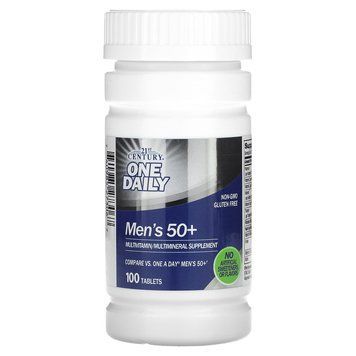 Витаминный комплекс для мужчин 50+, Multivitamin Multimineral, 21st Century, 100 таблеток CEN-27306 фото
