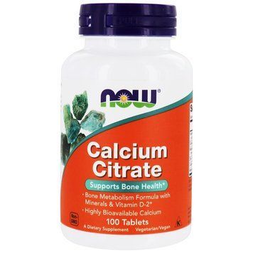 Кальций цитрат с минералами, Calcium Citrate, Now Foods, 100 таблеток NOW-01230 фото