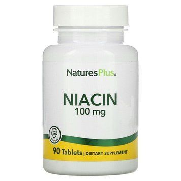 Ниацин, Niacin, Nature's Plus, 100 мг, 90 таблеток NAP-01850 фото