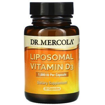 Витамин D липосомальный, Liposomal Vitamin D, Dr. Mercola, 1000 МЕ, 30 капсул MCL-01732 фото