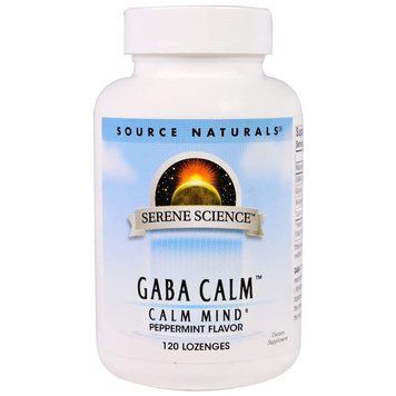 ГАМК з ароматом м'яти (GABA Calm), Source Naturals, 120 таблеток SNS-00270 фото