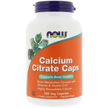 Цитрат кальция с минералами, Calcium Citrate, Now Foods, 240 вегетарианских капсул NOW-01237 фото