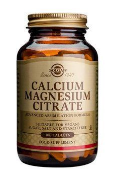 Кальций магний, Calcium Magnesium Citrate, Solgar, цитрат, 100 таблеток SOL-00509 фото