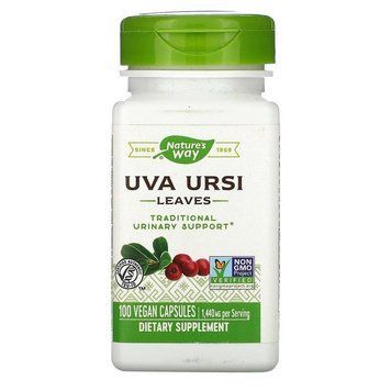 Толокнянка, Uva Ursi, Nature's Way, листья, 1440 мг, 100 вегетарианских капсул NWY-17600 фото