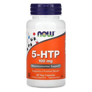 5-HTP, 5-гидрокситриптофан, Now Foods, 100 мг, 60 капсул NOW-00105 фото