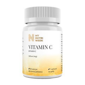 Витамин С, Vitamin C, My Nutri Week, 500 мг, 60 капсул MNW-532566 фото