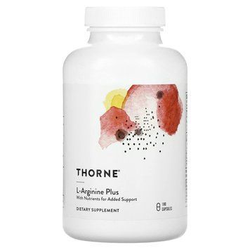 L-аргинин Плюс, L-Arginine Plus with Nutrients for Added Support, Thorne, комплекс для сердечно-сосудистой системы, 180 капсул THR-52601 фото