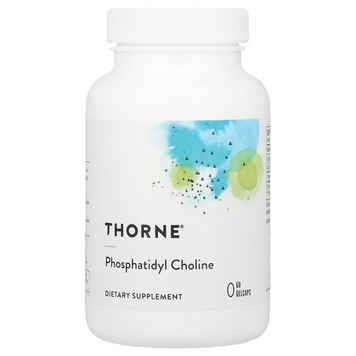 Фосфатидилхолін, Phosphatidyl Choline, Thorne, 60 гелевих капсул THR-60501 фото