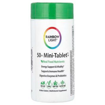 Мультивитамины 50+, Multivitamin, Rainbow Light, 90 мини-таблеток RLT-11342 фото