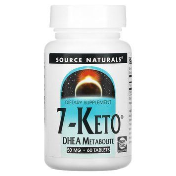 7 кето ДГЭА метаболит, 7-Keto DHEA Metabolite, Source Naturals, 50 мг, 60 таблеток SNS-01378 фото