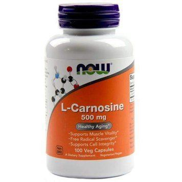 Карнозин, L-Carnosine, Now Foods, 500 мг, 100 вегетаріанських капсул NOW-00079 фото