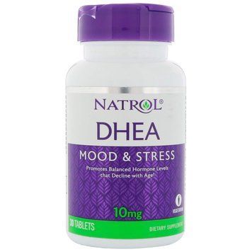 Дегидроэпиандростерон, DHEA, Natrol, 10 мг, 30 таблеток NTL-00594 фото