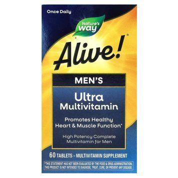 Мультивитамины для мужчин, Alive! Men's Multi-Vitamin, Nature's Way, 60 таблеток NWY-15685 фото