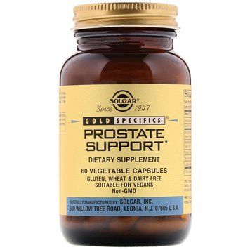 Здоровье простаты (Prostate Support), Solgar, Gold Specifics, 60 вегетарианских капсул SOL-02295 фото
