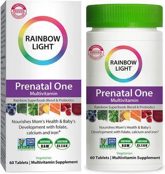 Мультивитамины для беременных, Prenatal One, Rainbow Light, питательные вещества из натуральных продуктов, 60 веганских капсул RLT-21723 фото