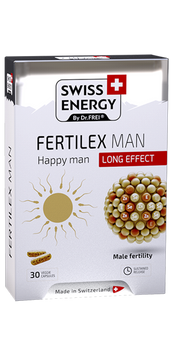 Поддержка фертильности для мужчин, Fertilex Men, Swiss Energy, комплекс продленного действия, 30 веганских капсул SWE-15867 фото