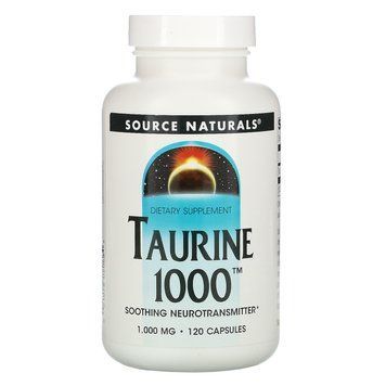 Таурин, Taurine 1000, Source Naturals, 1000 мг, 120 капсул SNS-02068 фото