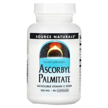 Аскорбил пальмитат, Ascorbyl Palmitate, Source Naturals, 500 мг, 90 капсул SNS-01616 фото