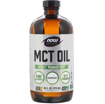 Масло МСТ, MCT Oil, Now Foods, Sports, без вкуса, 473 мл NOW-02211 фото