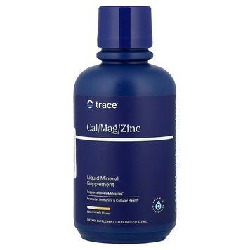 Кальций, магний, цинк и витамин D3, Cal/Mag/Zinc, Trace Minerals Research, вкус &laquo;Пина Колада&raquo;, 1200 мг/600 мг/15 мг, жидкий, 473 мл TMR-00043 фото
