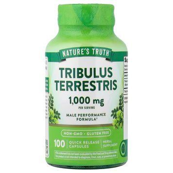 Трибулус террестрис, Tribulus Terrestris, Nature's Truth, 1000 мг, 100 капсул быстрого высвобождения (500 мг в капсуле) NTH-11318 фото