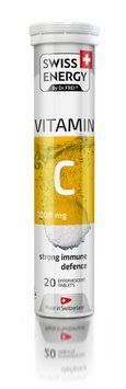 Витамин С, VITAMIN C, Swiss Energy, апельсин, 1000 мг, 20 растворимых таблеток SWE-32334 фото