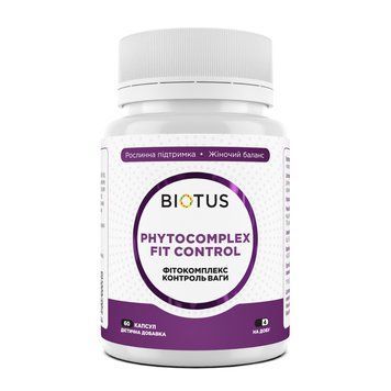 Фитокомплекс Контроль веса, Phytocomplex Fit Control, Biotus, 60 капсул BIO-533044 фото