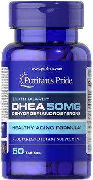 ДГЭА, Дегидроэпиандростерон, DHEA, Puritan's Pride, 50 мг, 50 таблеток PTP-15031 фото