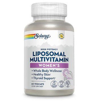 Мультивитамины для женщин, Women's Liposomal Multivitamin, Solaray, липосомальные, 60 вегетарианских капсул SOR-19325 фото