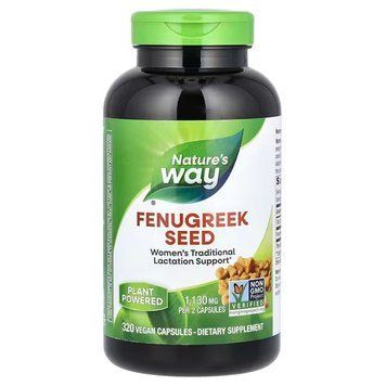 Пажитник, Fenugreek Seed, Nature's Way, семена, 1130 мг, 320 веганских капсул (565 мг на капсулу) NWY-11924 фото
