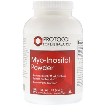 Міо-інозитол, Myo-Inositol Powder, Protocol for Life Balance, порошок, 454 г PRT-10529 фото