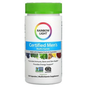 Мультивитаминны для мужчин, Men's Multivitamin, Rainbow Light, 120 капсул RLT-80011 фото